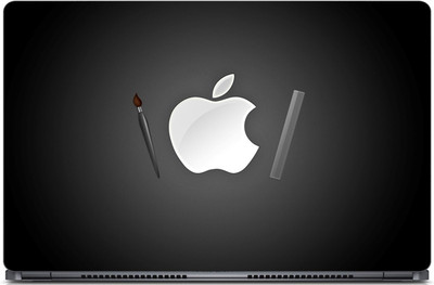 

punix Apple Logo With Artist Brush Exclusive High Quality Laptop Decal, laptop skin sticker 15.6 inch (15 x 10) Inch new Vinyl Laptop Decal 15.6