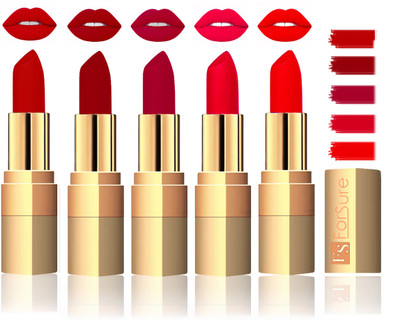 

Forsure Extra Soft & Smooth Velvet Matte Lip Color Combo In Wholesale Rate(Coffee,Maroon,Plum,Sweet Red,Romantic Red, 17.5 g)