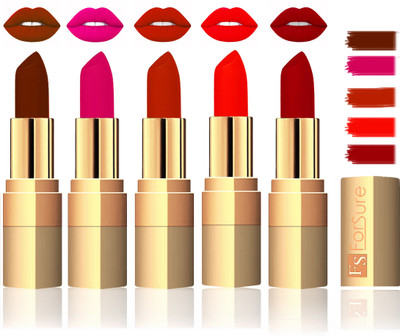 

Forsure Extra Soft & Smooth Velvet Matte Lip Color Combo In Wholesale Rate(Brown,Purple,Chocalate,Hot Red,Maroon)
