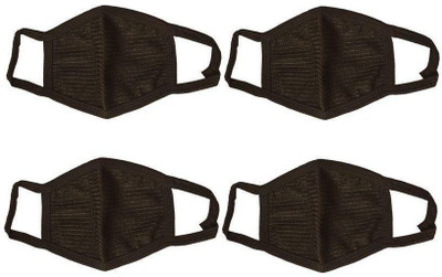 

GVS ANTI-POLLUTION DUST COTTON UNISEX BLACK FACE MASK PACK OF 4 Mask