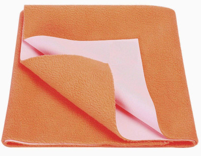 

EasyShop Cotton, Rubber, Rexin Baby Bed Protecting Mat(Orange