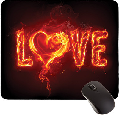 

Mugshug.com Fire Love Mousepad(Multicolor)