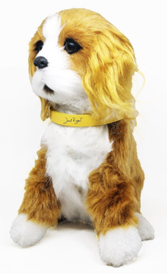 

Jack Royal Active And Cute Plush Musical Barking Gold Colored Dog Doll(Gold, White, Multicolor)