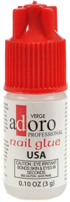 VERGE USA Professional Nail Art Glue Manicure Tool For Fake/False Nails(CLEAR)