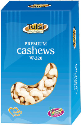 

Tulsi Premium Cashews W-320 Box 500gm Cashews(500 g, Box)