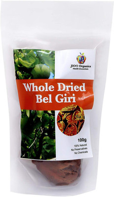

Jioo Organics Whole Dried Belgiri,baelgiri,Wood/elephant apple_Pack Of 100 g Apples(100 g, Pouch)