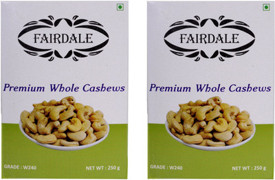 

Fairdale Premium Cashews W240 500g ( 250g x 2 ) Cashews(500 g, Box)
