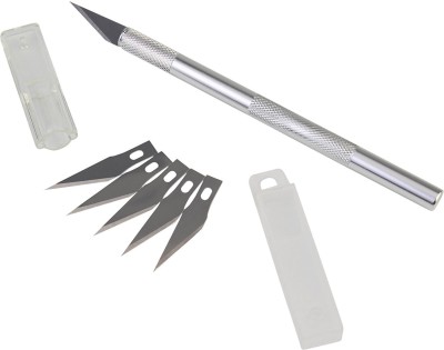 Artfinesse 1 Metal Grip Hand-held Paper Cutter(Set Of 1, Silver)