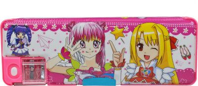 

SPERO Dual Sided Compartment Multipurpose Lady Doll Barbie Art Plastic Pencil Box(Set of 1, Multicolor)