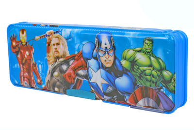 

SPERO Dual Sided Compartment Multipurpose Marvel Avengers Art Plastic Pencil Box(Set of 1, Multicolor)