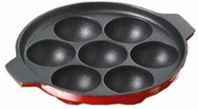 

Diamond Nonstick Kuzhi Paniyaram Pan / Paniyarakkal - 7 Scoop(Aluminium, Non-stick), Black