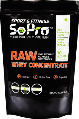 

SOPRO NUTRI Concentrate Whey Protein(1 kg, Unflavored)