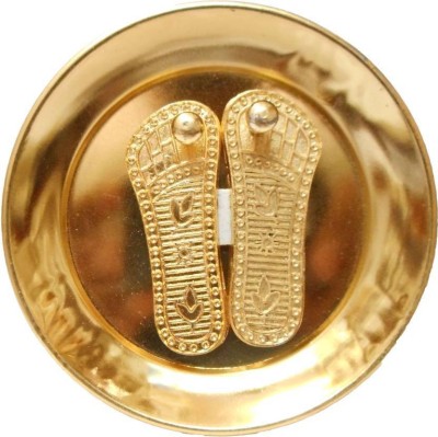 GROWNIX Lakshmis footprints Religious Footprint(Brass)