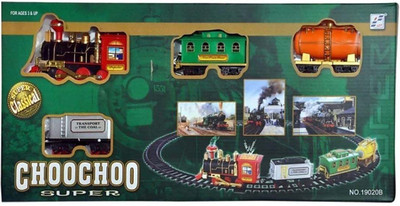 

Aarunsh Battery Operated Choo-Choo Plastic Toy Train with Track Set Round with Sound(Multicolor)