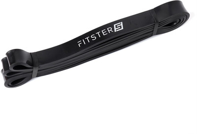 Fitster5 Premium Quality Thicker Resistance Loop Bands with Carry Bag Resistance Tube(Black)