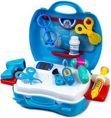 

SANJARY 18 PCS Dream Doctor Set Kit Suitcase Set Toy For Children