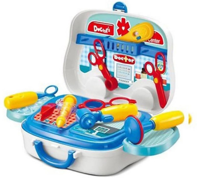 

SANJARY GOOD quality 18 PCS Dream Doctor Set Kit Suitcase Set Toy For Children