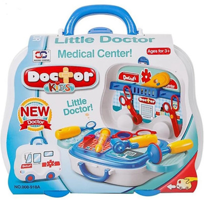 

SANJARY high quality 18 PCS Dream Doctor Set Kit Suitcase Set Toy For Children