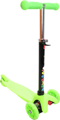 

Blubud Kids Skate Scooter for Kids with 3 wheels and 3 Position Adjustable Height (Green) Skate scooter Scooter(Green)