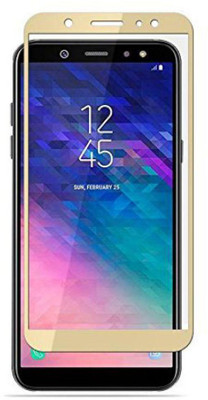 Mobilive Edge To Edge Tempered Glass for Samsung Galaxy A6 Plus(Pack of 1)