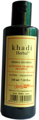 Khadi Herbal Herbal Shampoo With Activated Charcoal Shampoo 210ml(210 ml) Flipkart