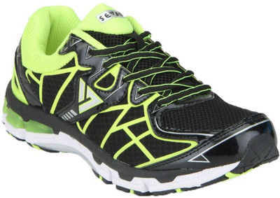 

SEVEN by M.S. Dhoni Vesta-Black/Lime Punch/Butter Cup Running Shoes For Men(Multicolor