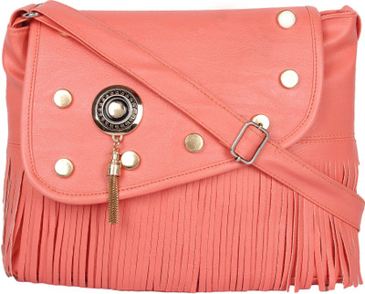 

Now & Wow Women Casual Orange PU Sling Bag