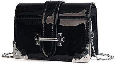 

Mei&Ge Women Evening/Party, Casual, Formal Black PU, Synthetic Leather Sling Bag