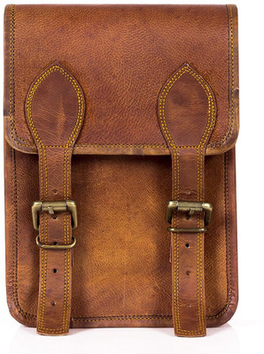 

RSN Boys & Girls Casual Brown Genuine Leather Sling Bag