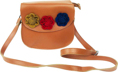 

Lelys Women Casual Brown PU Sling Bag