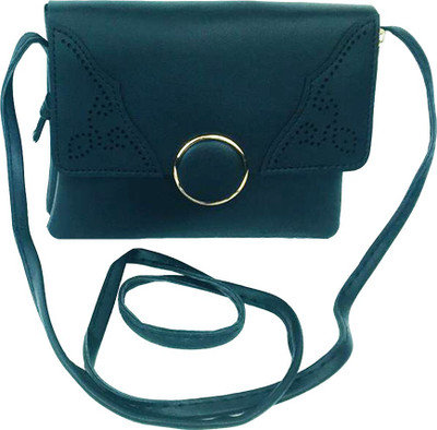 

Lelys Women Casual Blue PU Sling Bag