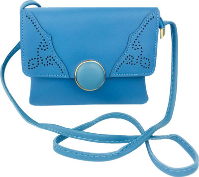 

Lelys Women Casual Blue PU Sling Bag