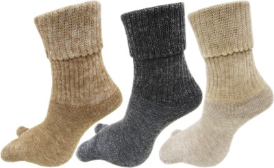 RC. ROYAL CLASS Women Solid Mid-Calf/Crew(Pack of 3)