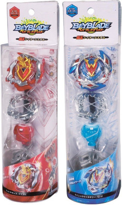 

Civil Beyblade Burst B-105 Zet Achilles 11XT & B-104 Beyblade Burst Winning Valkyrie.12VI Starter Spinning Top PACK OF 2(Multicolor)
