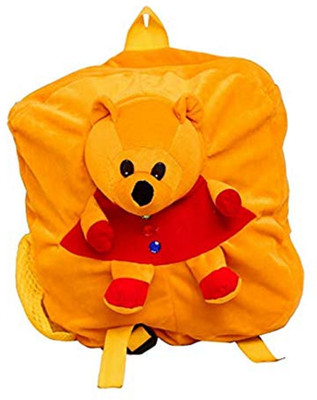 

Skull-I Soft Toy Cute Yellow Bear School Bag for for Kids, Travelling Bag, Carry Bag, Picnic Bag, Teddy Bag - 35 cm(Yellow)