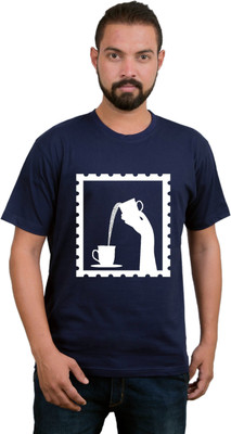 HÃÂÃÂÃÂò Graphic Print Men Round Neck Dark Blue T-Shirt Flipkart