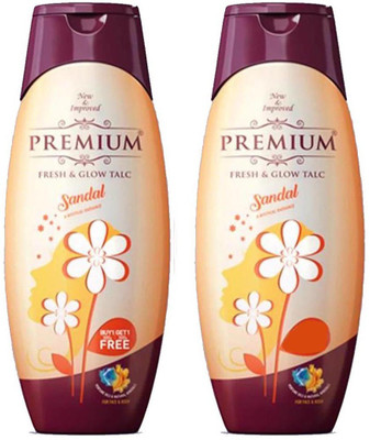 

Premium SANDAL Fresh & Glow TALC 300g × 2 Combo Of 2(600 g)