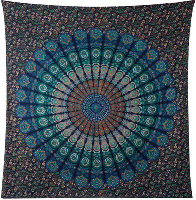 

Rajrang Mandala Tapestry Living Room Cotton Mandala Wall Tapestry(Blue)