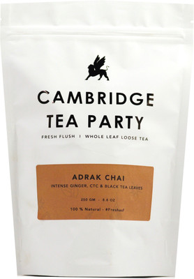

Cambridge Tea Party Ginger Black Tea (Adrak Chai) - 250g Ginger Black Tea(250 g, Vacuum Pack)