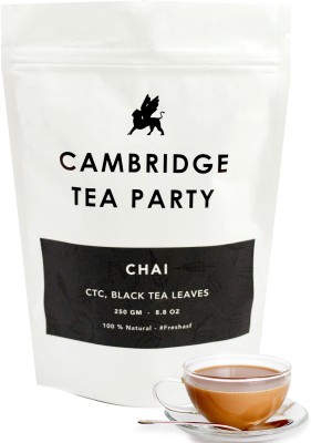 

Cambridge Tea Party Black Tea Leaf & CTC (Kadak Chai) - 250g Black Tea(250 g, Vacuum Pack)