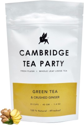 

Cambridge Tea Party Crushed Ginger Green Tea - Whole Leaf Loose Tea - 40g Ginger Green Tea(40 g, Vacuum Pack)