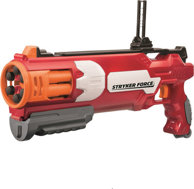 

Buzz Bee Air Warrior Stryker Force With Precisepro Darts & 2 Long Distance Darts Toy Gun(Red)