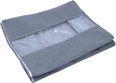 

SYGA Large Clothes Bedding Duvet Zipped Pillows Non Woven Storage Bag Organizers (Grey)(Grey)