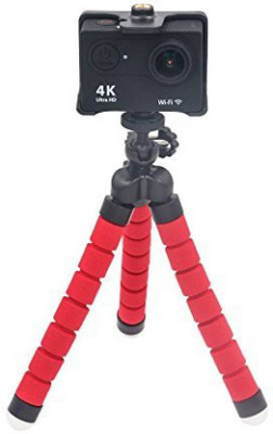 

Kunj Enterpeises90 8 inch Velvet Finish Flexible Mini Tripod Stand for Mobile and Camera Tripod Tripod(Red, Supports Up to 500)
