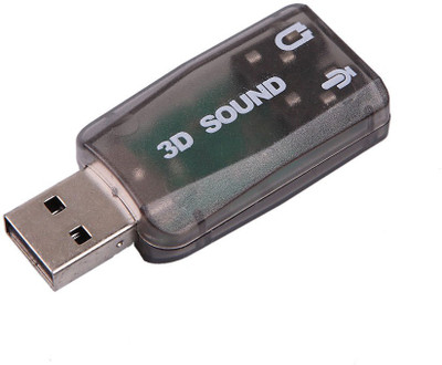 

Technuv Usb External Stereo Sound Card USB Adapter(Black)