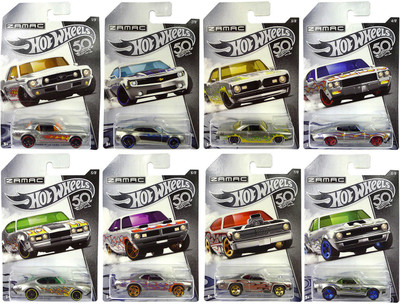 

Hot Wheels Diecast Vehicles - Full Set of 8 FRN23(Black)