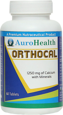 

AuroHealth ORTHOCAL 60 Capsule Vegetarian Calcium with Minerals 1250 mg(1250 mg)