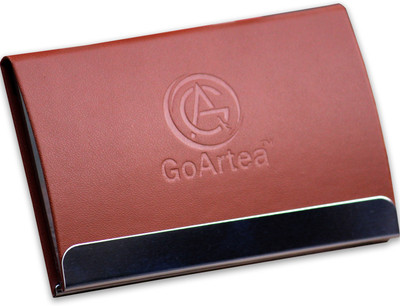 

GoArtea Men Brown Artificial Leather Card Holder(6 Card Slots)