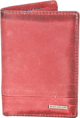 

Peter England Men Formal Red Genuine Leather Wallet(3 Card Slots)