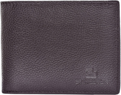 

SH DESIGN Men Brown Genuine Leather Wallet(3 Card Slots)